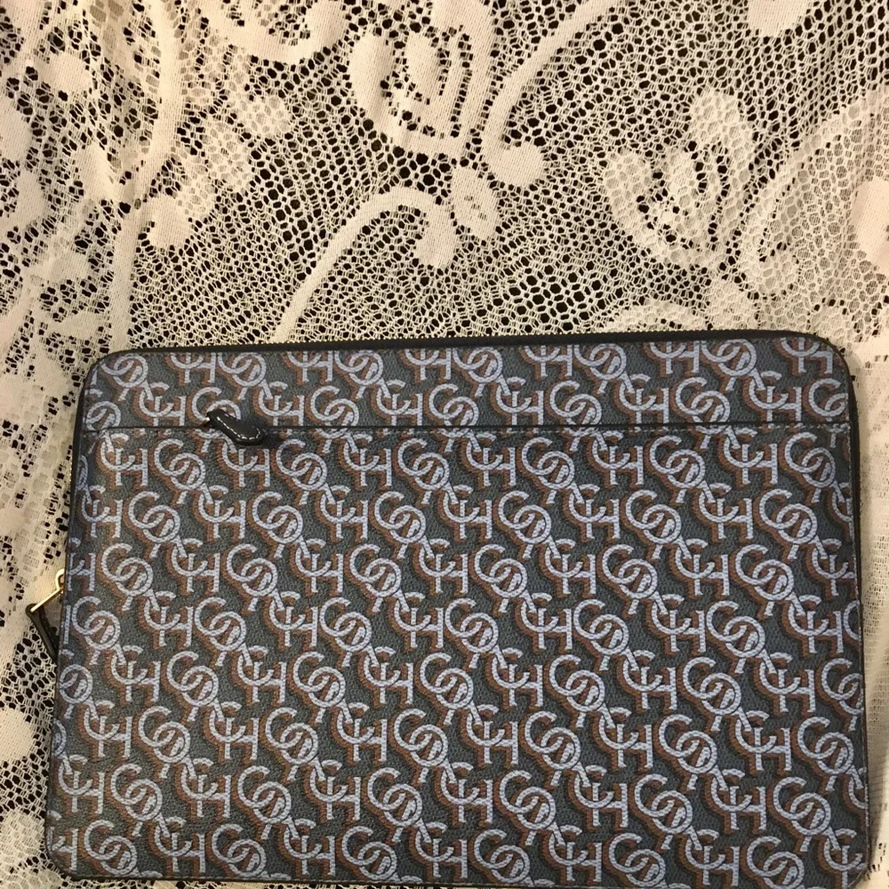 NWT Coach Laptop Sleeve With Coach Monogram Print
